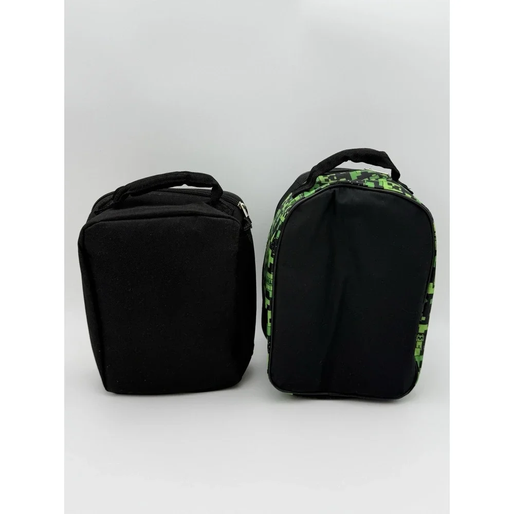 Minecraft Lunch Tote Creeper And Rectangle Lunch Box‎ Lot
